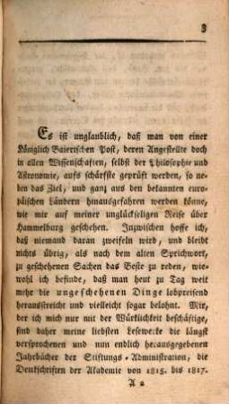 Hammelburger Reise, [2]. Fortgesetzte Reise nach Hammelburg oder meine harten Schicksale in Kautzen-Land