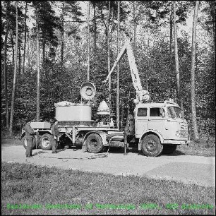 Spezialfahrzeug für den Transport radioaktiver flüssiger Abfälle
