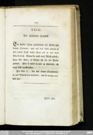 XXIII. Der schädliche Sophist.