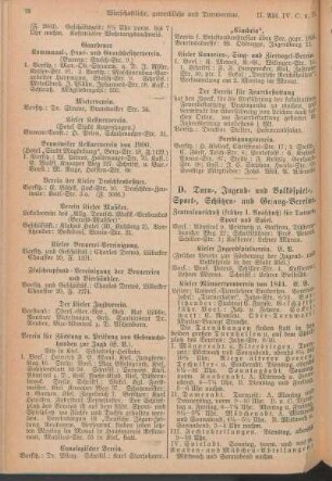 D. Turn-, Jugend- und Volksspiel-, Sport-, Schützen- und Gesang-Vereine.