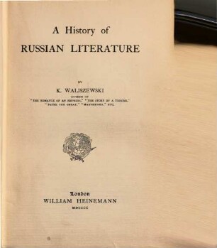 A history of Russian literature