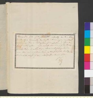 Brief von Sachsen-Weimar-Eisenach, Karl August Großherzog von an Goethe, Johann Wolfgang von