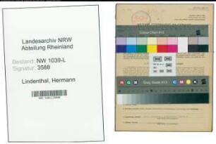 Entnazifizierung Hermann Lindenthal , geb. 02.09.1907 (Arbeiter)