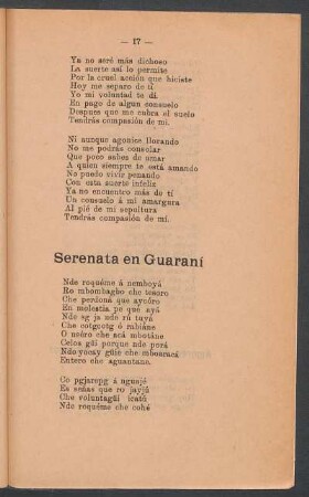 Serenata en guaraní