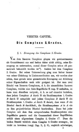 Viertes Capitel - Die Complexe 2. Grades.
