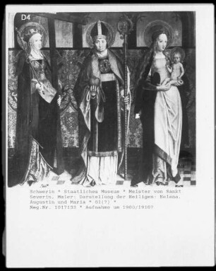 Maria mit den Heiligen Helena und Augustin