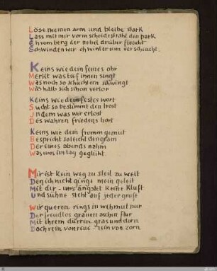 Keins wie dein feines ohr : [SW IV, S. 101/143]
