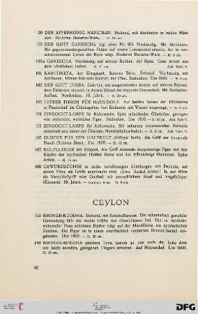 Ceylon (Nr. 109-112)