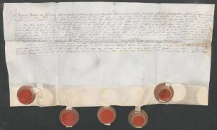 Instrumentum cautionis Friedrich Theresia Marias von Coudenhovens.