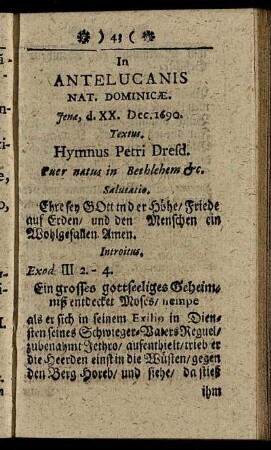Puer natus in Bethlehem. - Vom Him[m]el hoch da kom[m] ich her .