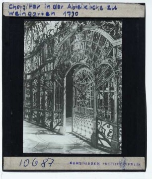 Weingarten, Basilika St. Martin und Oswald, Chorgitter