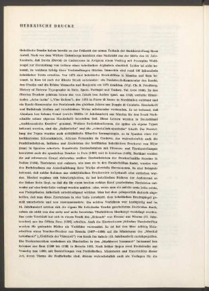 Hebräische Drucke