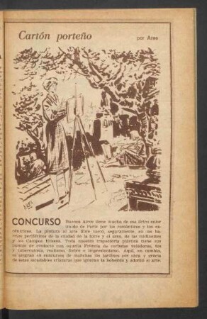 Concurso - [Dibujo] : Cartón porteño