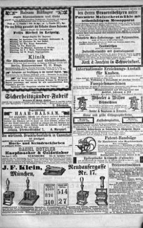 Allgemeiner Anzeiger für das Königreich Bayern : Beiblatt für 85 bayerische Zeitungen. 1872 = No. 3 - 25
