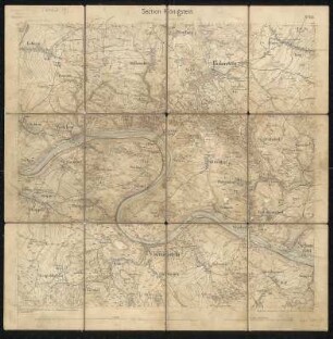 Äquidistantenkarte 84 : Section Königstein, 1897 : Section Königstein. - 1:25000. - Leipzig: Giesecke & Devrient, 1897. - 1 Kt.