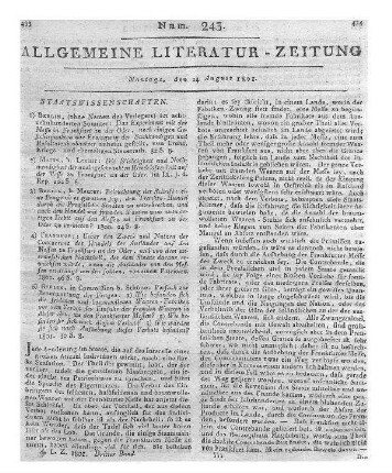 Karamzin, N. M.: Briefe eines reisenden Russen. Bd. 5. Aus d. Russ. v. J. Richter. Leipzig: Hartknoch 1801