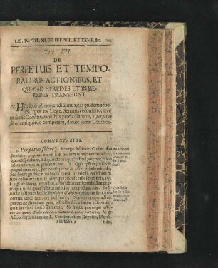 Tit. XII. De Perpetuis Et Temporalibus Actionibus, Et Quae Ad Heredes Et In Heredes Transeunt.