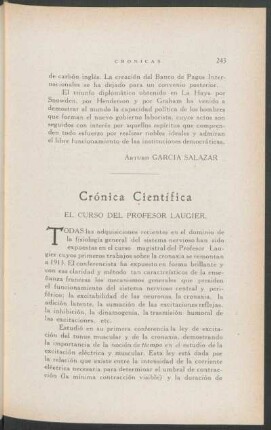 Crónica Científica