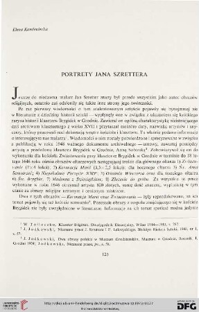 17: Portrety Jana Szrettera