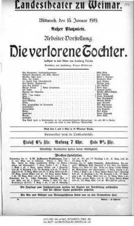 Die verlorene Tochter