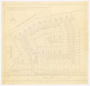Eisenbahner-Siedlung: Lageplan M 1:1000