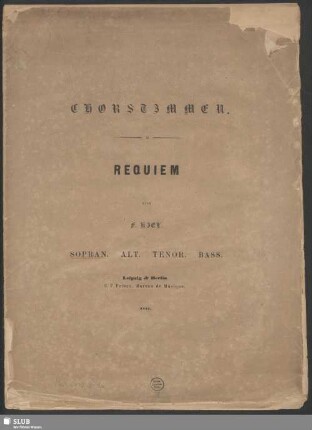 Requiem : [op. 20]