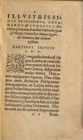 Martini Crvsii grammaticae graecae, cum latina congruentis, pars ..., 1