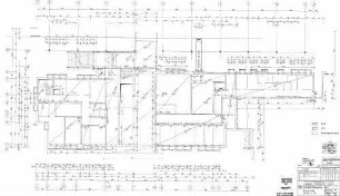 Backnang: Empfangsgebäude Verwaltungsgebäude STA,Schalplan,Decke über UG