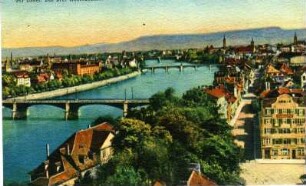 Postkarte "Rheinbrücken Basel"
