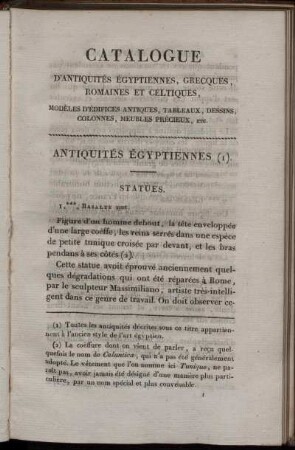 Antiquités Égyptiennes
