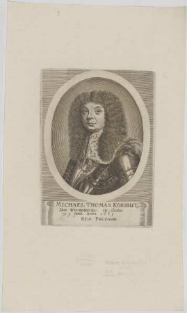 Bildnis von Michael Thomas Koributus, König von Polen