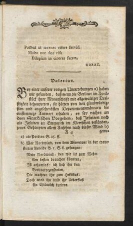 Valerius: ... Orest: ...