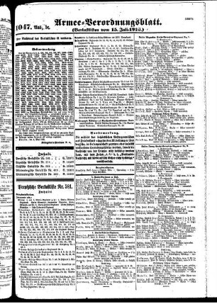 1047.Ausgabe. Samstag, 15. Juli 1916