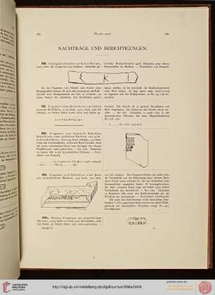 Nachträge und Bereichtigungen (Nr. 930-954)