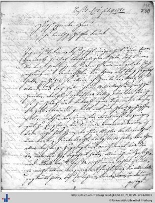 Nachlass F. D. Ring (NL 10/IV B 359-1783) : Briefwechsel Mechel - Ring