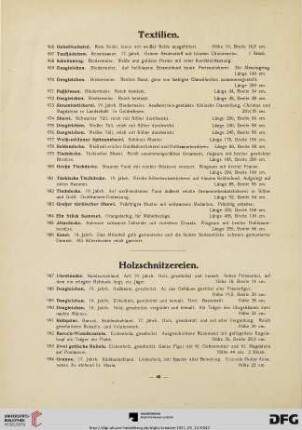 Holzschnitzereien (Nr. 987-1025)