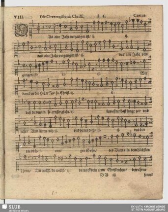 VIII. Das alte Jahr vergangen ist