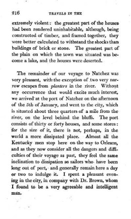 Arrival at Natchez
