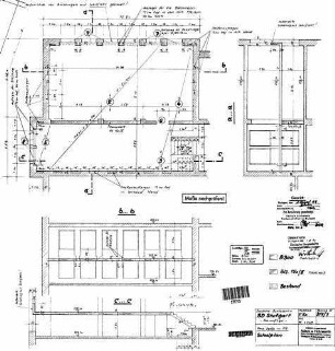 Stuttgart Hbf: EG BD-Gebäude Südteil Kasinoflügel Schalplan Decke im Erdgeschoß