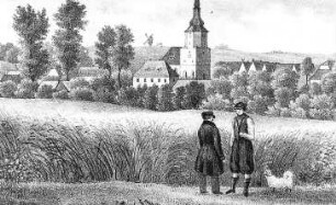 Paitzdorf. Ortsansicht mit Bockmühle