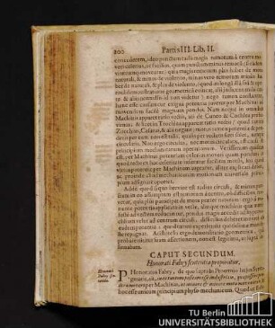 Caput Secundum. Honorati Fabry sententia proponitur.