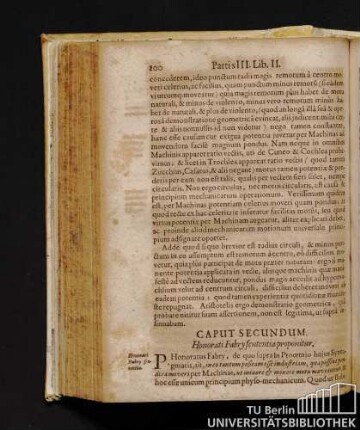 Caput Secundum. Honorati Fabry sententia proponitur.