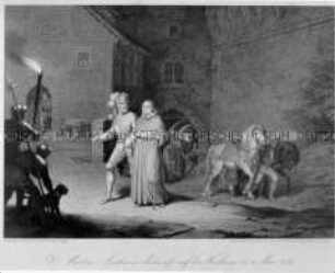 Dr. Martin Luther's Ankunft auf der Wartburg am 4. Mai 1521 (Folge von Schwerdgeburth)