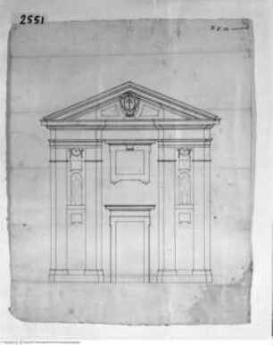 Manziana, Santa Maria della Fina, Fassadenaufriss