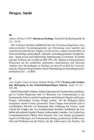 45-54, Drogen. Sucht