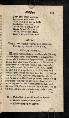 163-169, XXIX. Auszug der Kinder Israel aus Egypten