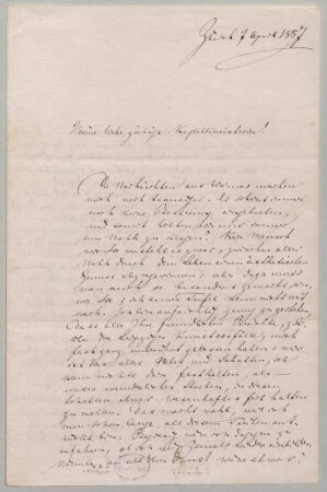 Richard Wagner (1813-1883) Autographen: Brief von Richard Wagner an Carolyne von Sayn-Wittgenstein - BSB Autogr.Cim. Wagner, Richard.15