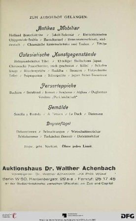 Zum Ausgebot gelangen