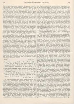 471-475 [Rezension] Busse, Ludwig, Geist und Körper, Seele und Leib. 2. Aufl