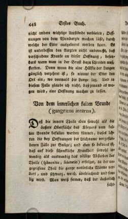 448-455, Von dem innerlichen kalten Brande (gangraena interna)